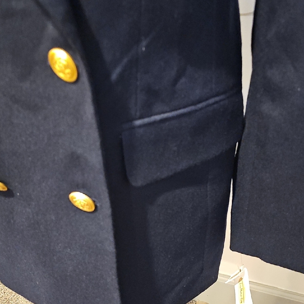 Talbots Navy Blazer with Gold Buttons - Picture 4 of 14